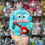 縮圖：Sanrio Characters Hangyodon 水怪 & 章魚仔 伸縮掛飾 收納包 / 卡套