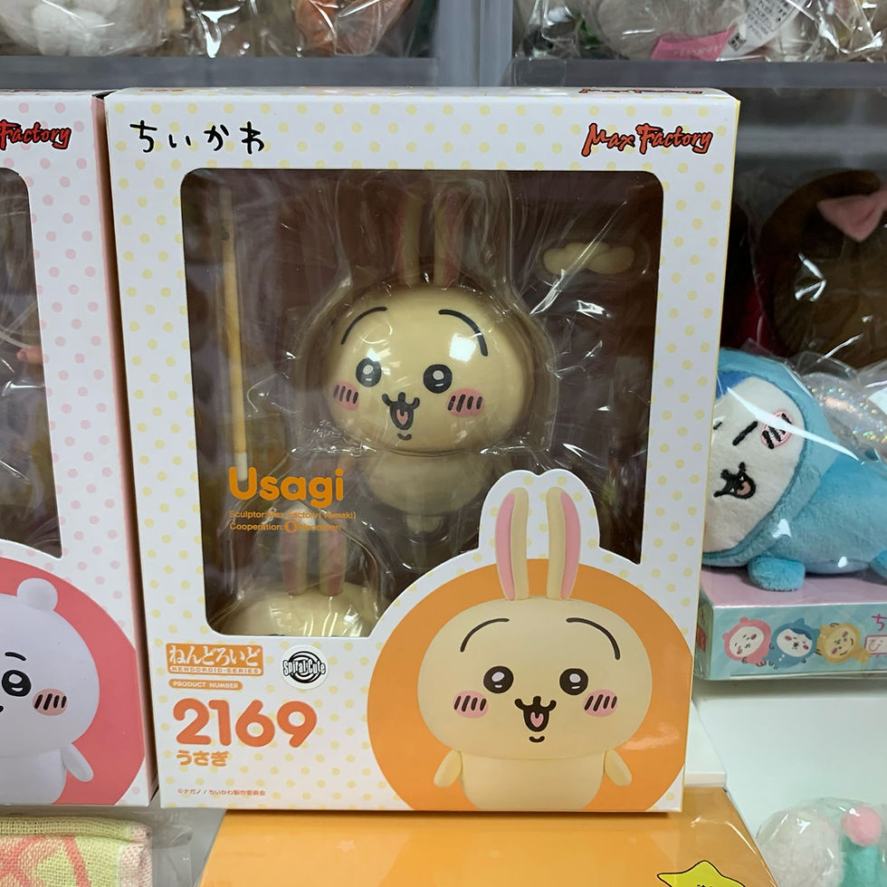 縮圖：日版 Chiikawa 小可愛 + hachiware 小八貓 + usagi 兔兔 黏土人 figure一套3款 （普通版）