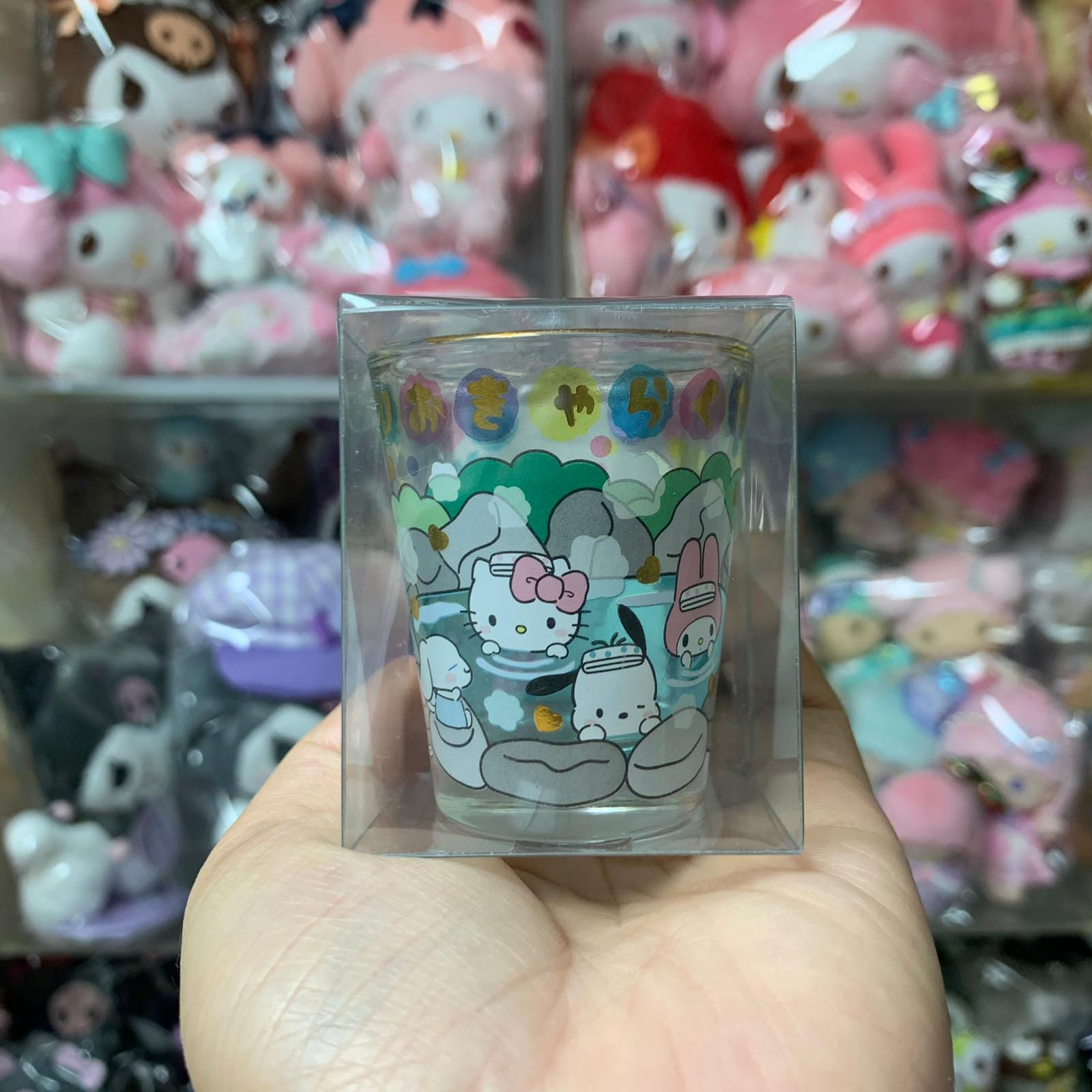 Sanrio Characters 溫泉地限定 細Size 岩風呂 清酒 玻璃杯