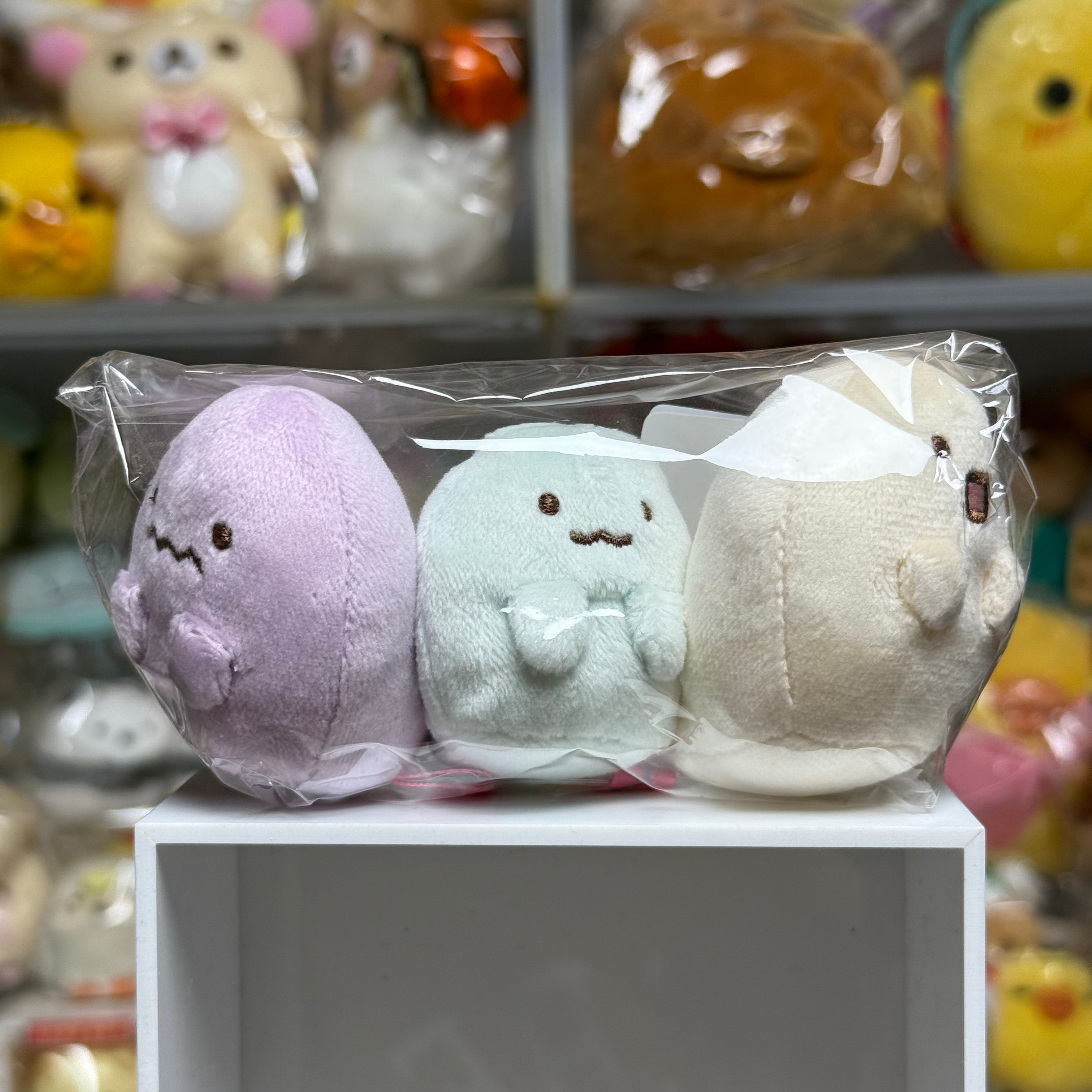 Sumikko Guarshi 角落生物 2022年 萬聖節系列 細Size 手玉 公仔 - 驚嚇珍珠 一套三隻 不散賣