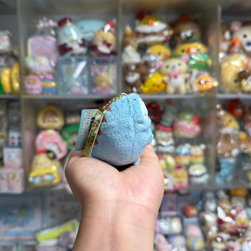 縮圖：Sumikko Gurashi 角落生物 2019年 恐龍博限定 細手玉公仔掛飾 - 恐龍 扮恐龍造型 (絕版 中古)