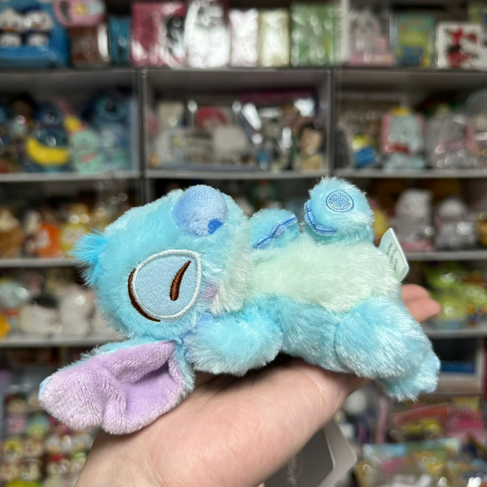 縮圖：Disney Stitch 史迪仔 淺藍色 滑毛 細Size公仔掛飾