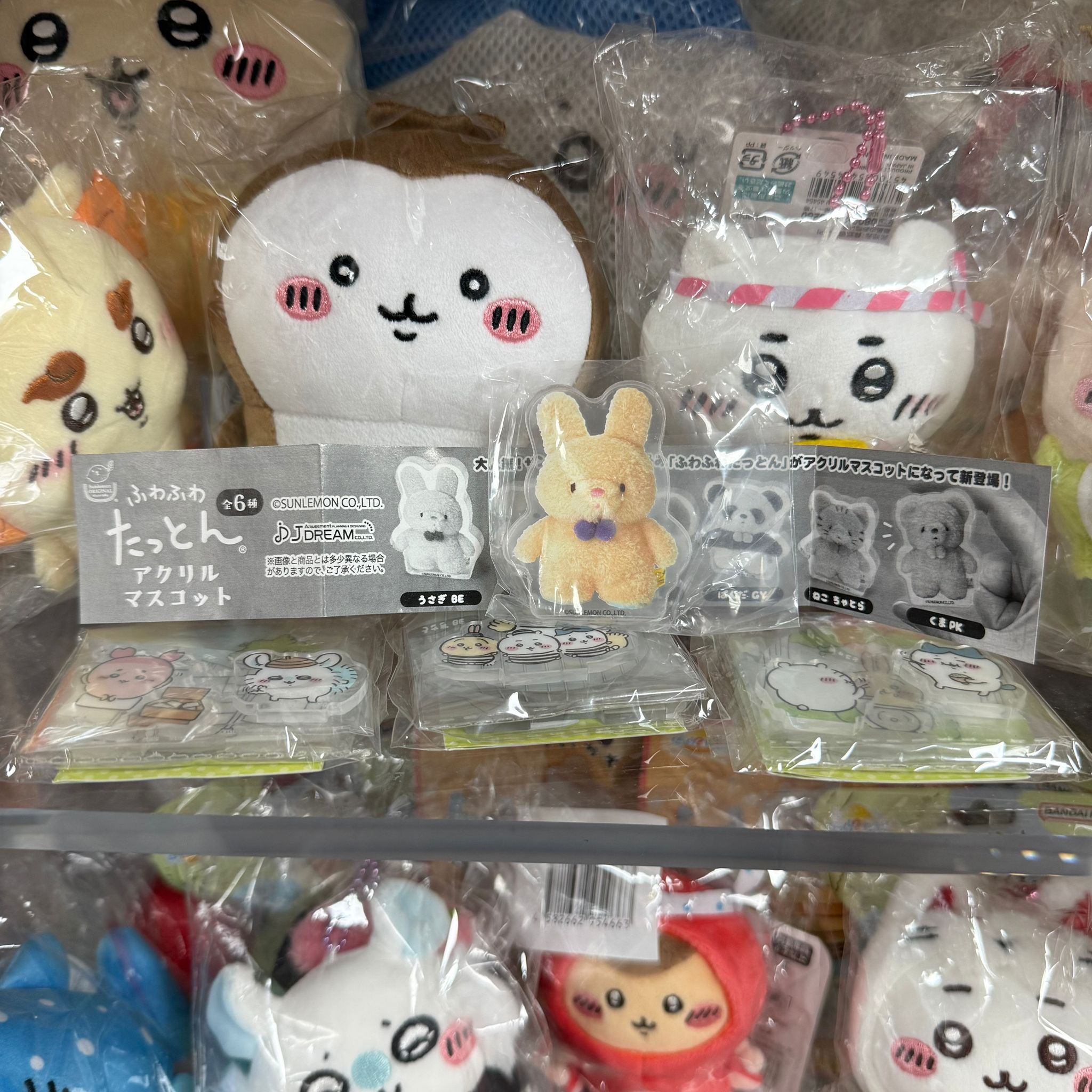 日版 Sunlemon Fuwa Fuwa Tatton系列 acrylic mascot 膠立牌 擺設  - 兔仔款 