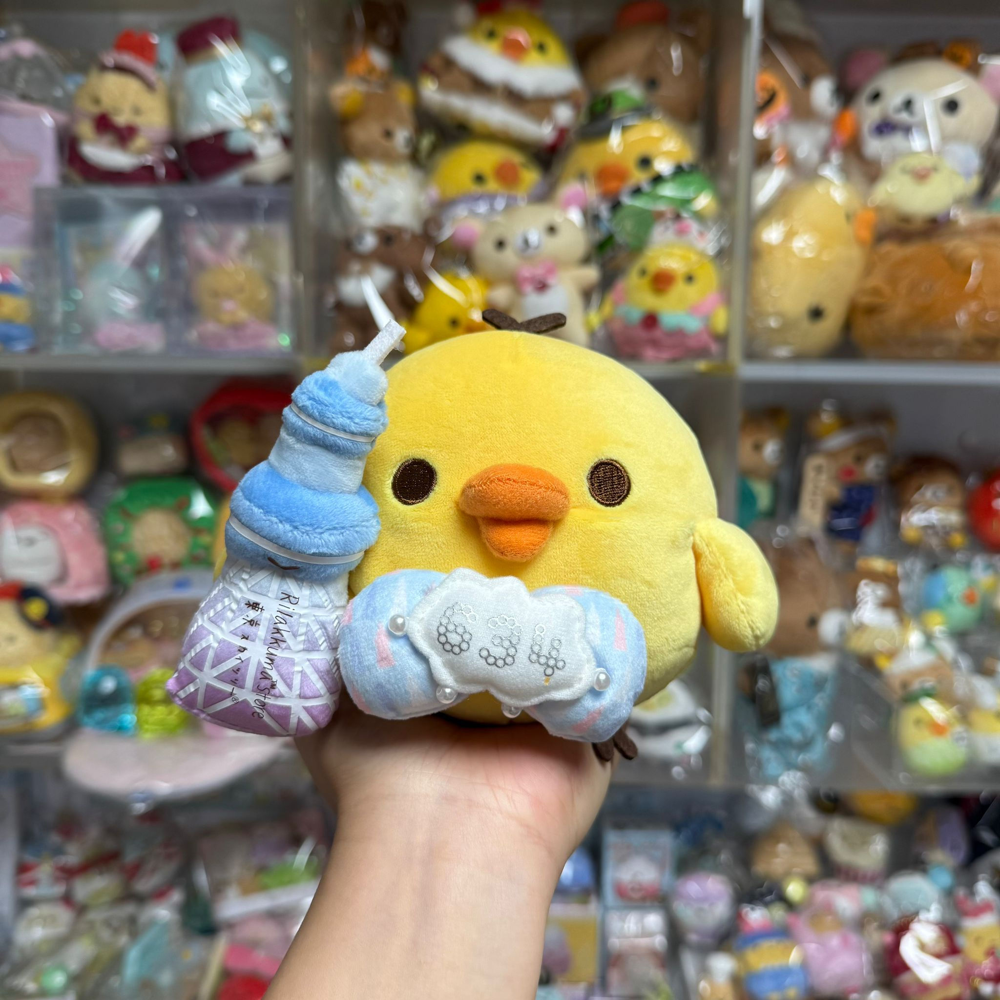 Rilakkuma 鬆弛熊 鼻窿雞 Skytree 彩虹 晴空塔 限定 公仔 (M Size)