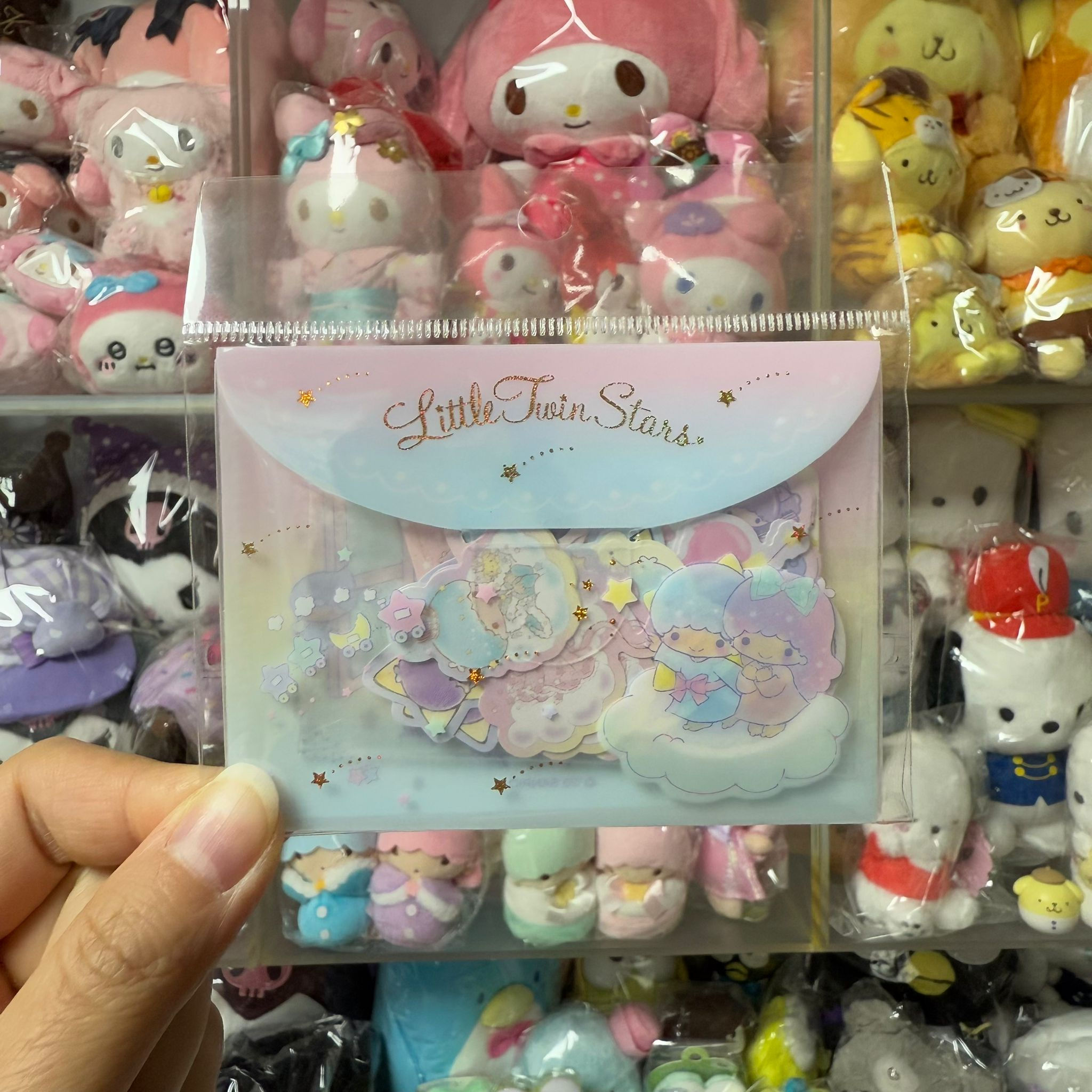 Sanrio Characters Sticker Pack 貼紙 連膠套 - Little Twin Stars (20款貼紙，每款2張)