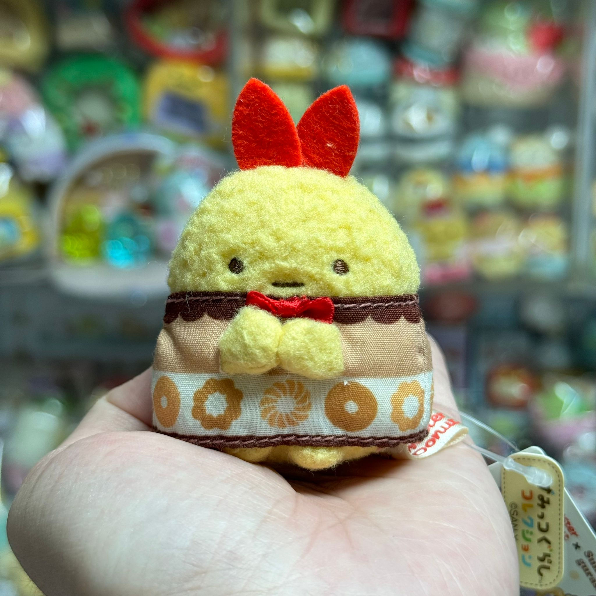 Sumikko Gurashi 角落生物 x Mister Donut 冬甩系列 細Size手玉公仔 - 炸蝦