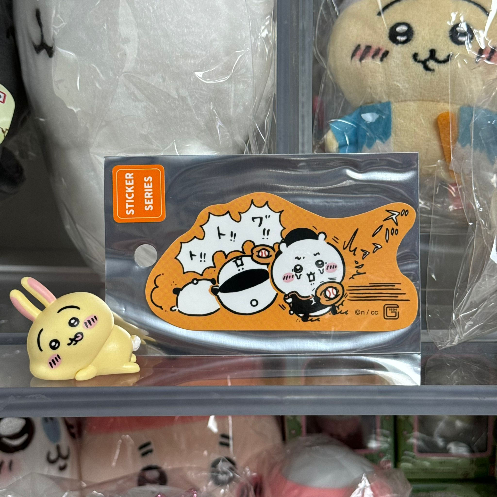 Chiikawa 小可愛 x 読売 GIANTS 棒球套裝 Sticker 貼紙 - Chiikawa 小可愛