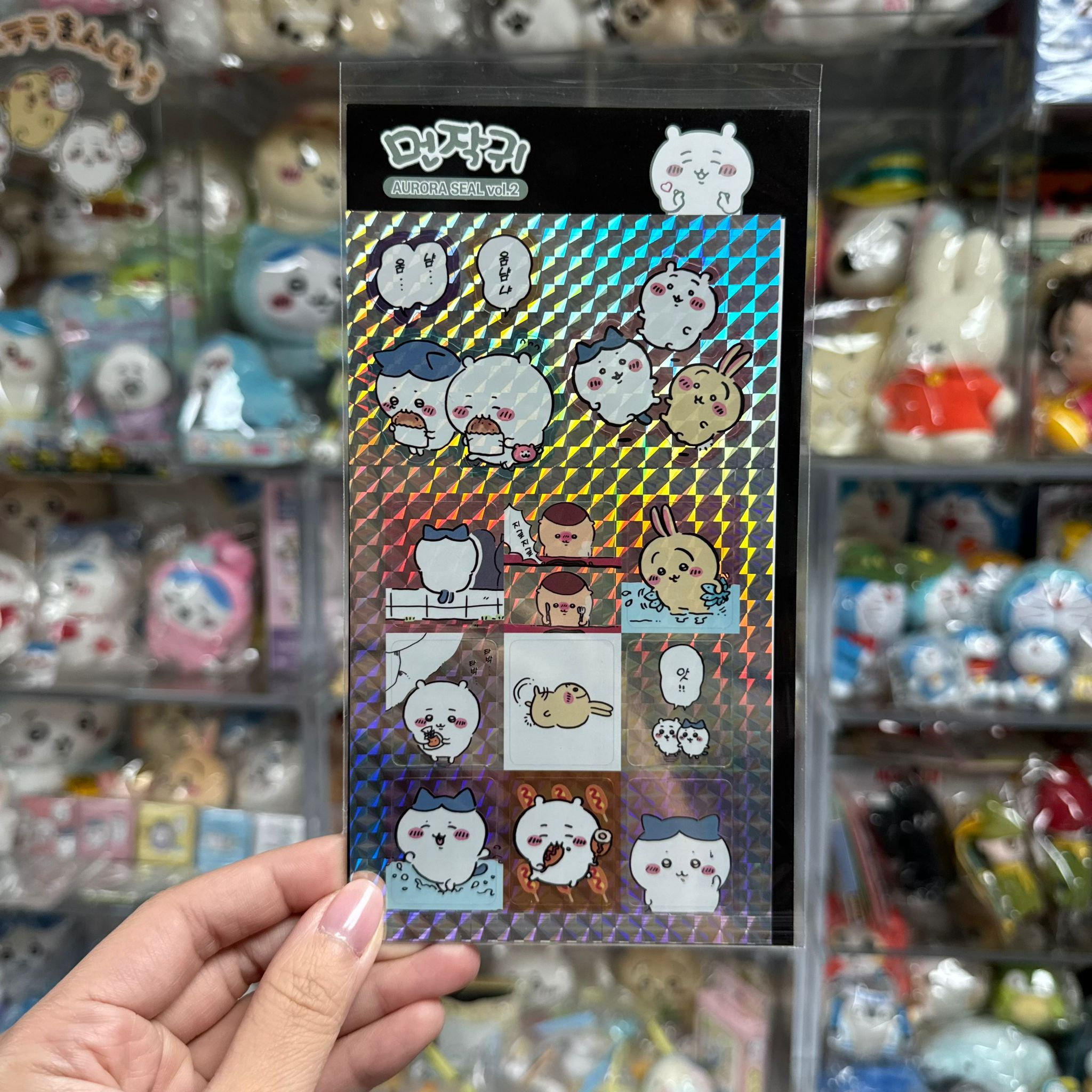 Chiikawa 小可愛 & Hachiware 小八貓 & Usagi 兔兔 閃面貼紙