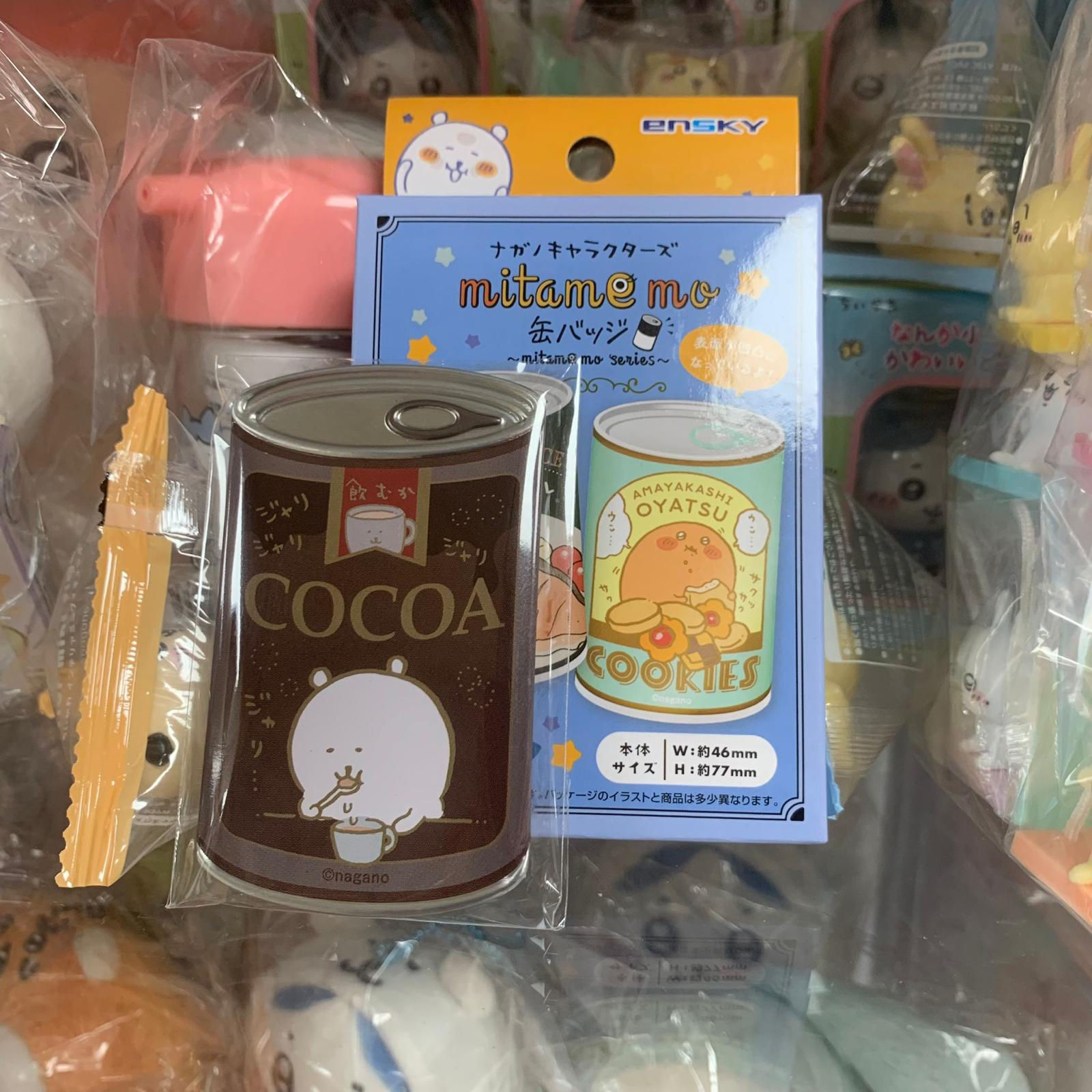 NAGANO Jokebear 自嘲熊 & 可樂餅 - MitameMo 系列 鐵罐造型 襟章