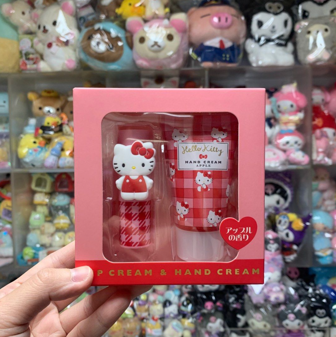 Sanrio Lip Cream & Hand Cream 唇膏&潤手霜 套裝 - Hello Kitty