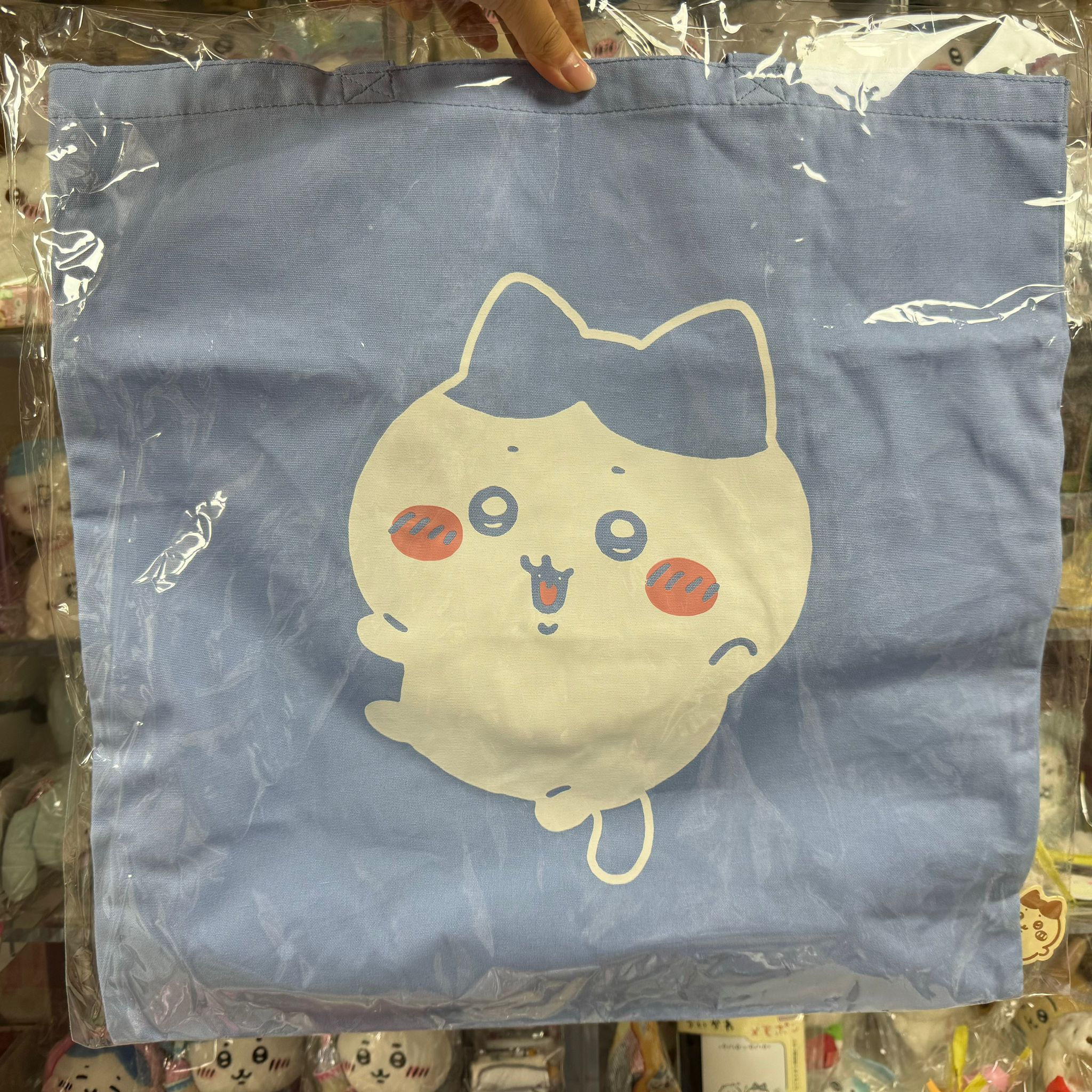 NAGANO Market x Chiikawa 小可愛 Tote Bag 單肩袋 / 收納袋 / 多用途環保袋 - 粉藍色 Hachiware 小八貓