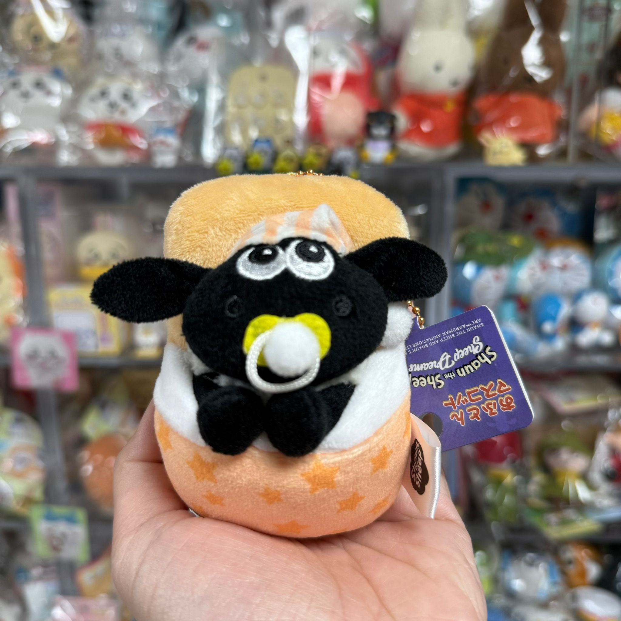 Shaun The Sheep 超級無敵羊咩咩 綿羊仔 細公仔掛飾 (橙色被)