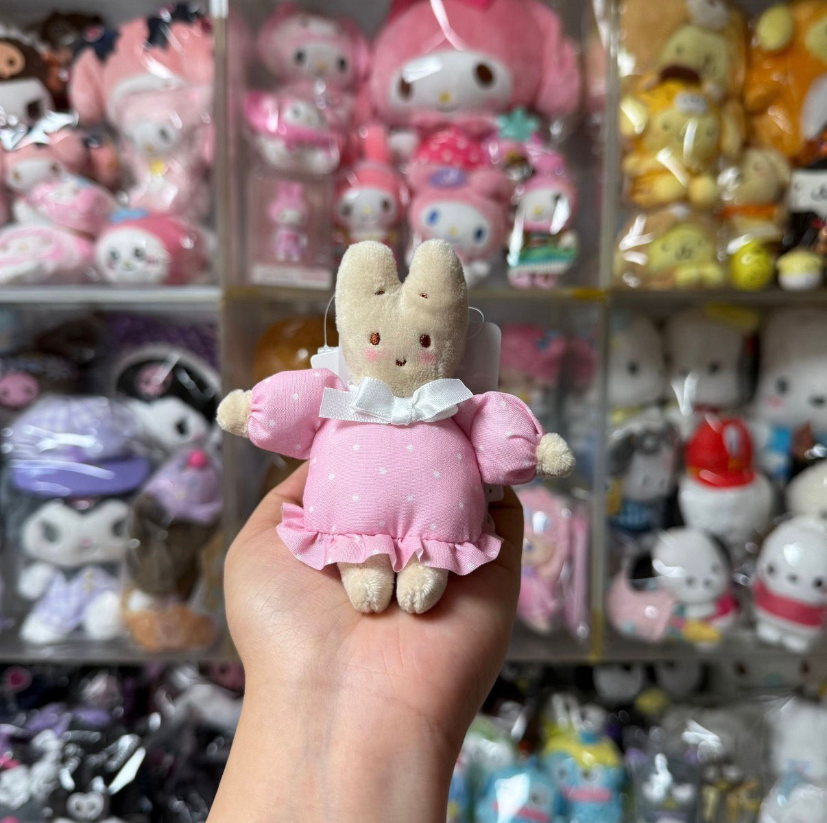 Sanrio Characters 基本款 心心扣 細掛飾公仔 - Marron Cream
