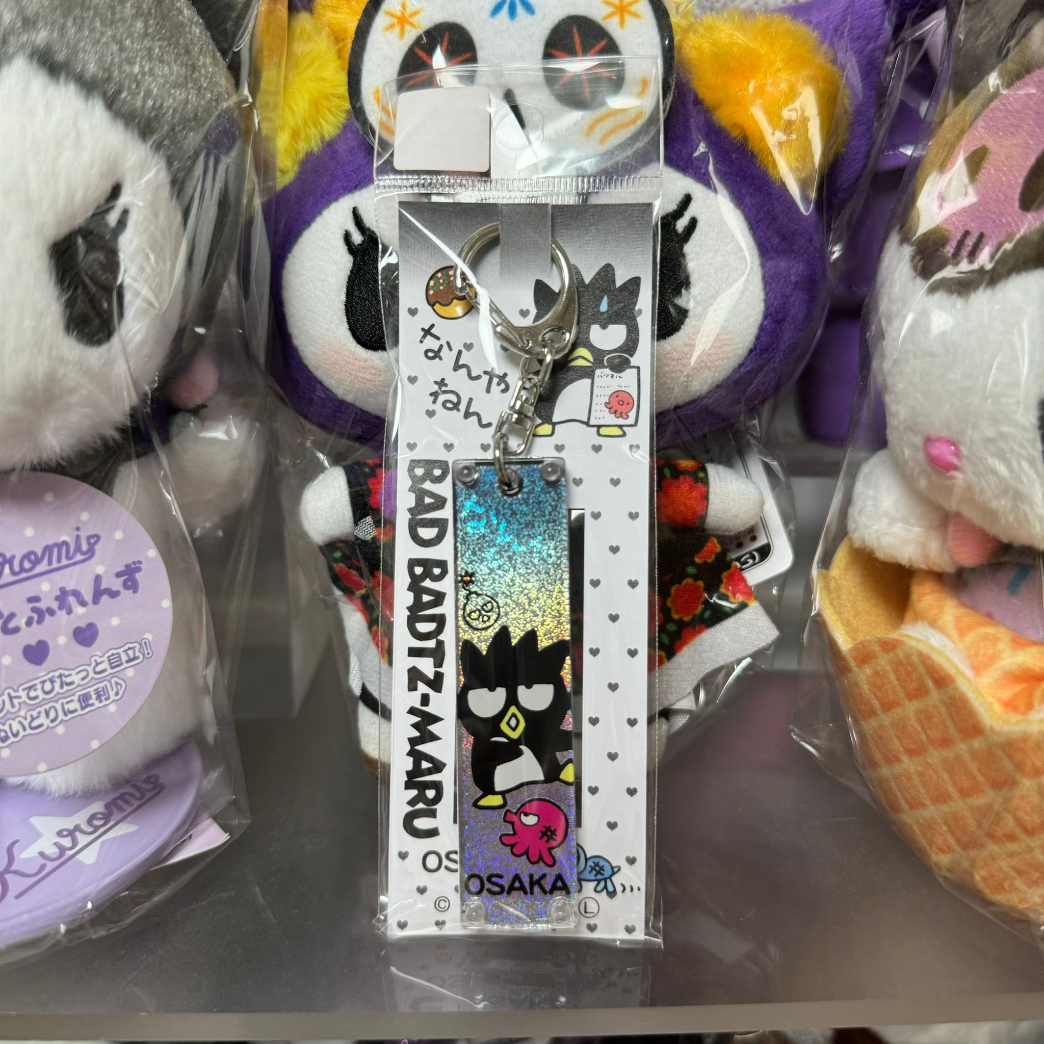 Sanrio XO Bad Badtz-Maru OSAKA 大阪限定 膠牌 鎖匙扣