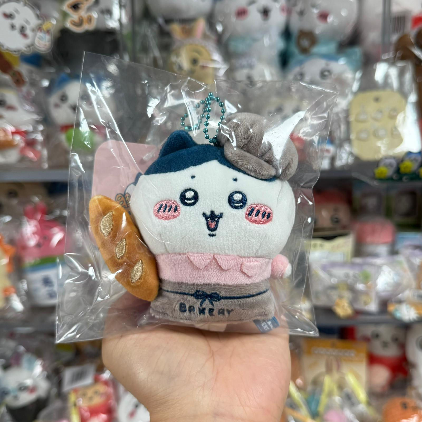 Chiikawa 小可愛 麵包店系列 細公仔掛飾 - Hachiware 小八貓 店員造型