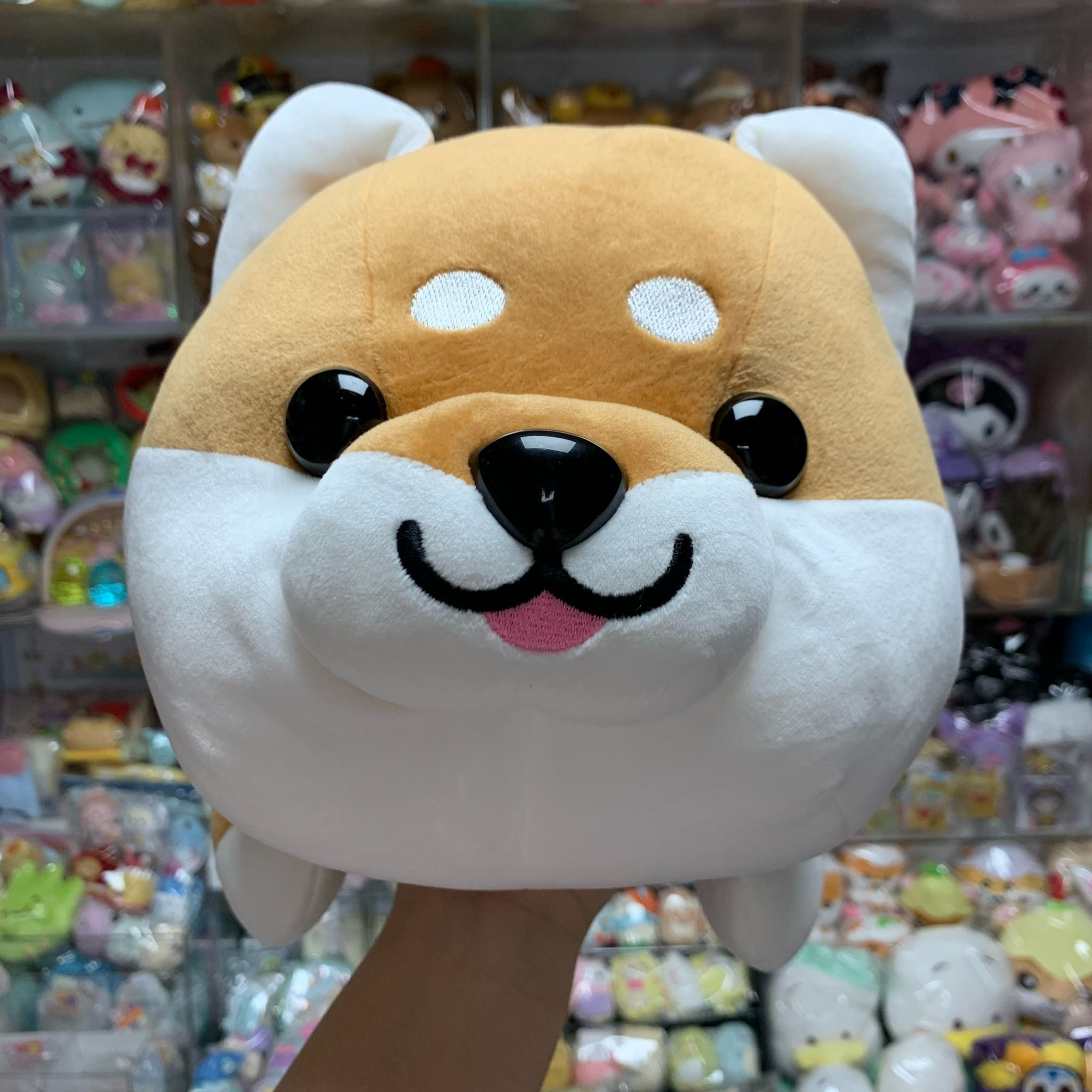 丸柴 柴犬 大Size 趴地公仔 - 啡柴