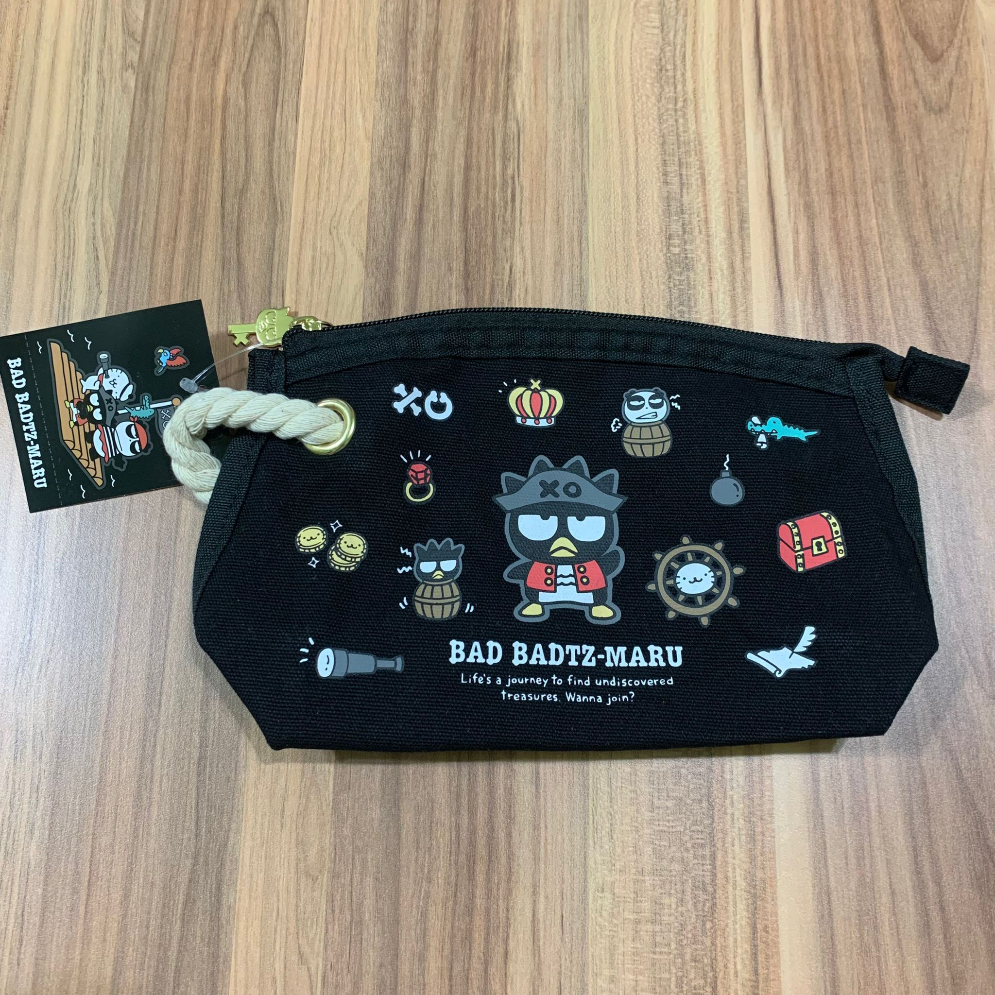 Sanrio 海盜系列 拉鍊袋/Pouch/收納小包 - XO Bad Badtz-Maru