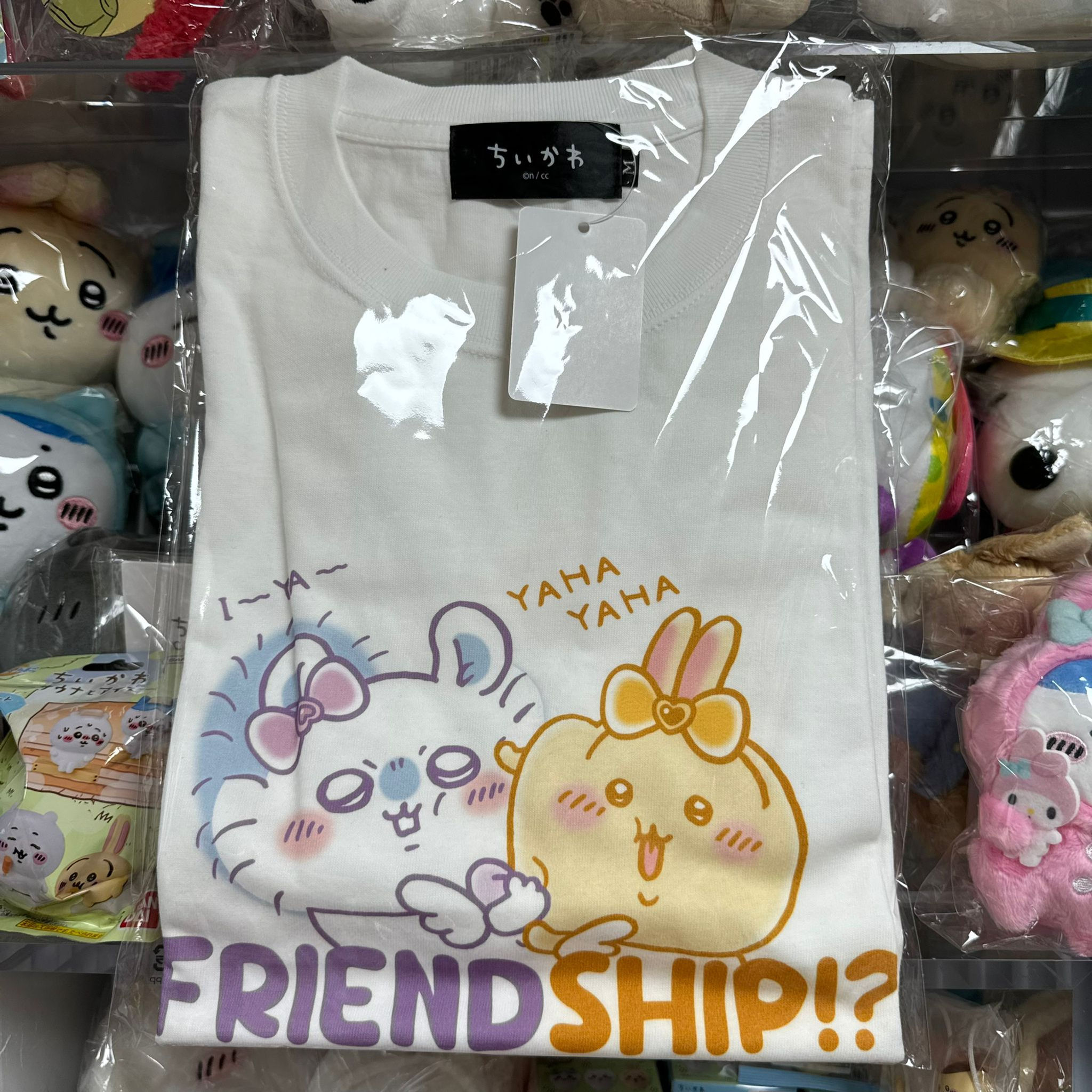 Magical Chiikawa 小可愛 超魔法少女系列 T恤 - (白色)Usagi 兔兔 & Momonga 飛鼠款 - M Size