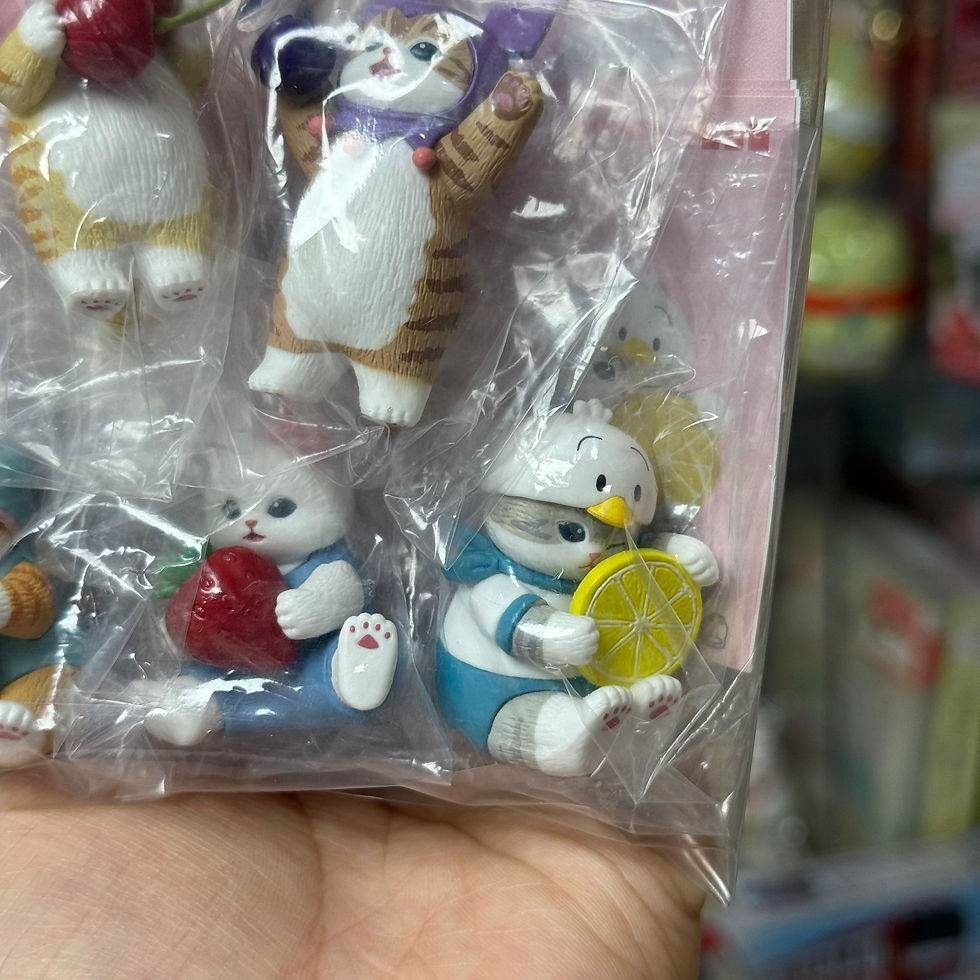 縮圖：日版 Mofusand 鯊魚貓 x Sanrio Characters 變裝打扮 水果系列 vol.2 擺設 公仔 扭蛋 一套5款 