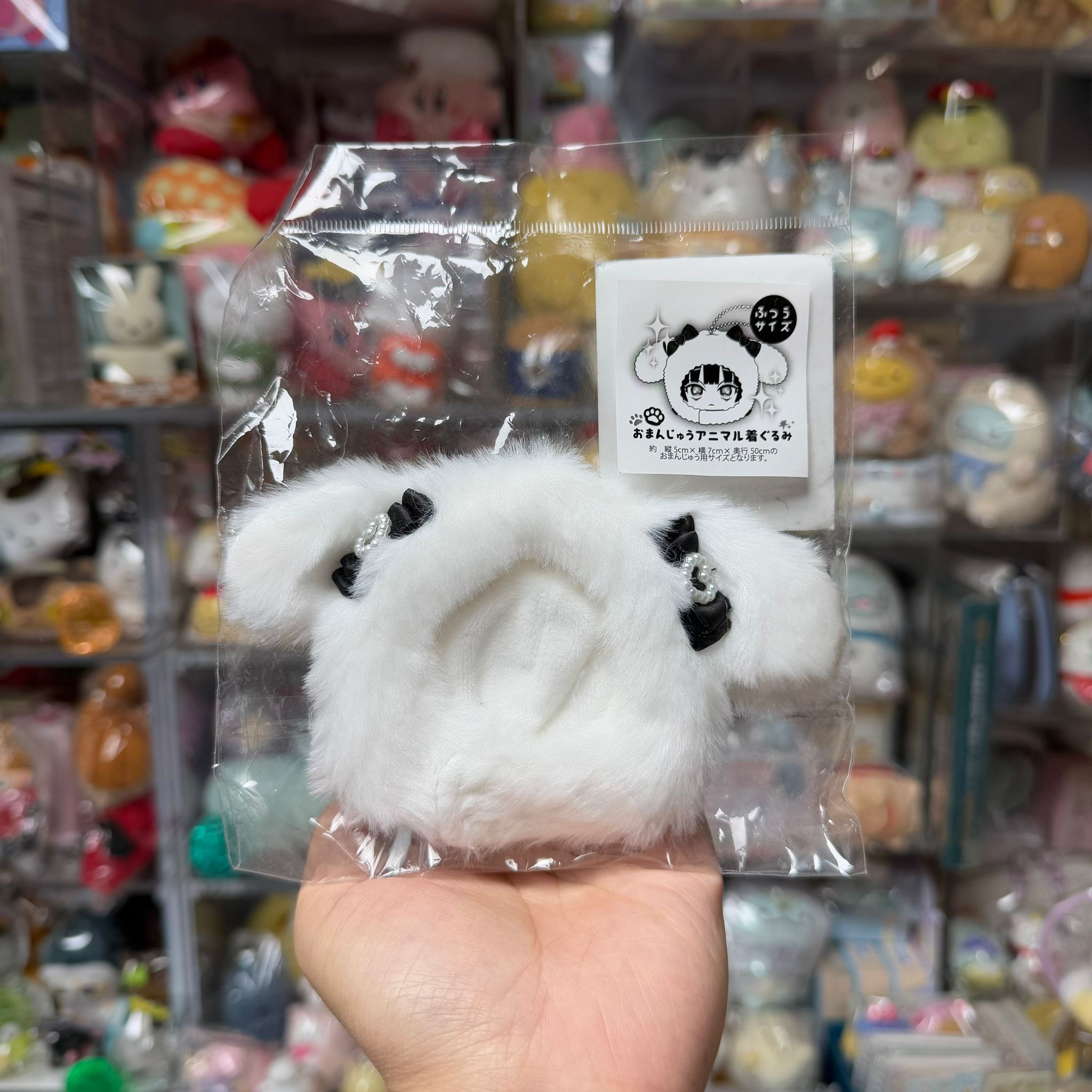 推し 應援 團子 公仔 衫仔 娃衣 - 白色兔兔 黑色蝴蝶結