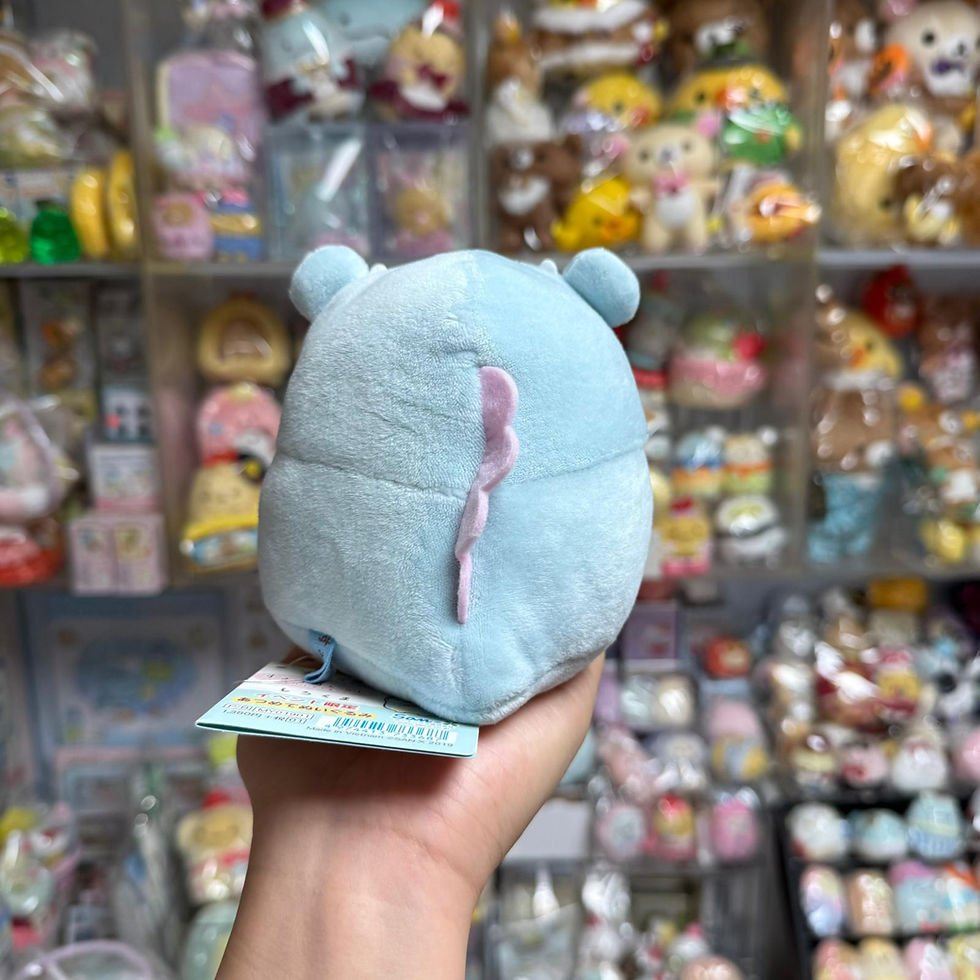 縮圖：Sumikko Gurashi 角落生物 2019年 恐龍博限定 中公仔擺設 - 白熊 扮恐龍造型 (絕版 中古)