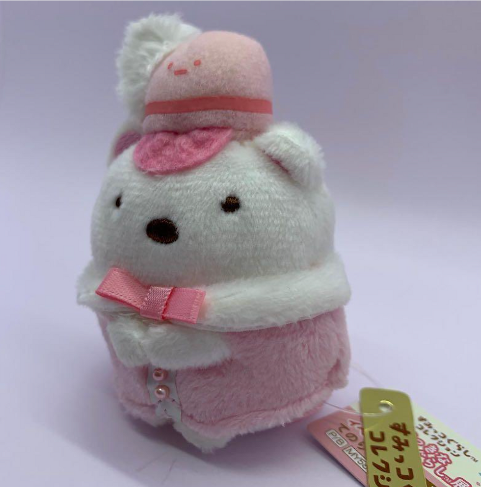 縮圖：Sumikko Gurashi 角落生物 仙台展 限定 手玉 細公仔 - 白熊