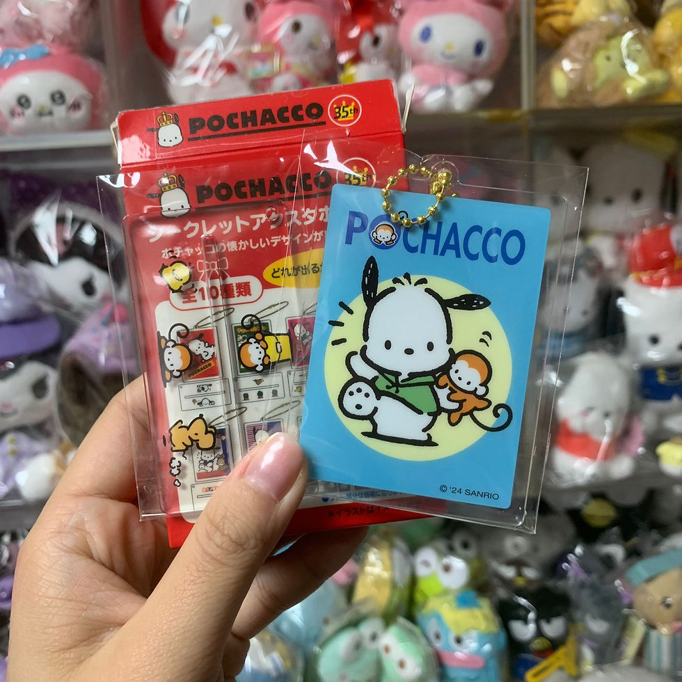 縮圖：Sanrio Characters Pochacco PC狗 35 Anniversary 週年限定 立牌 掛飾 - Pochacco + 馬嬲仔
