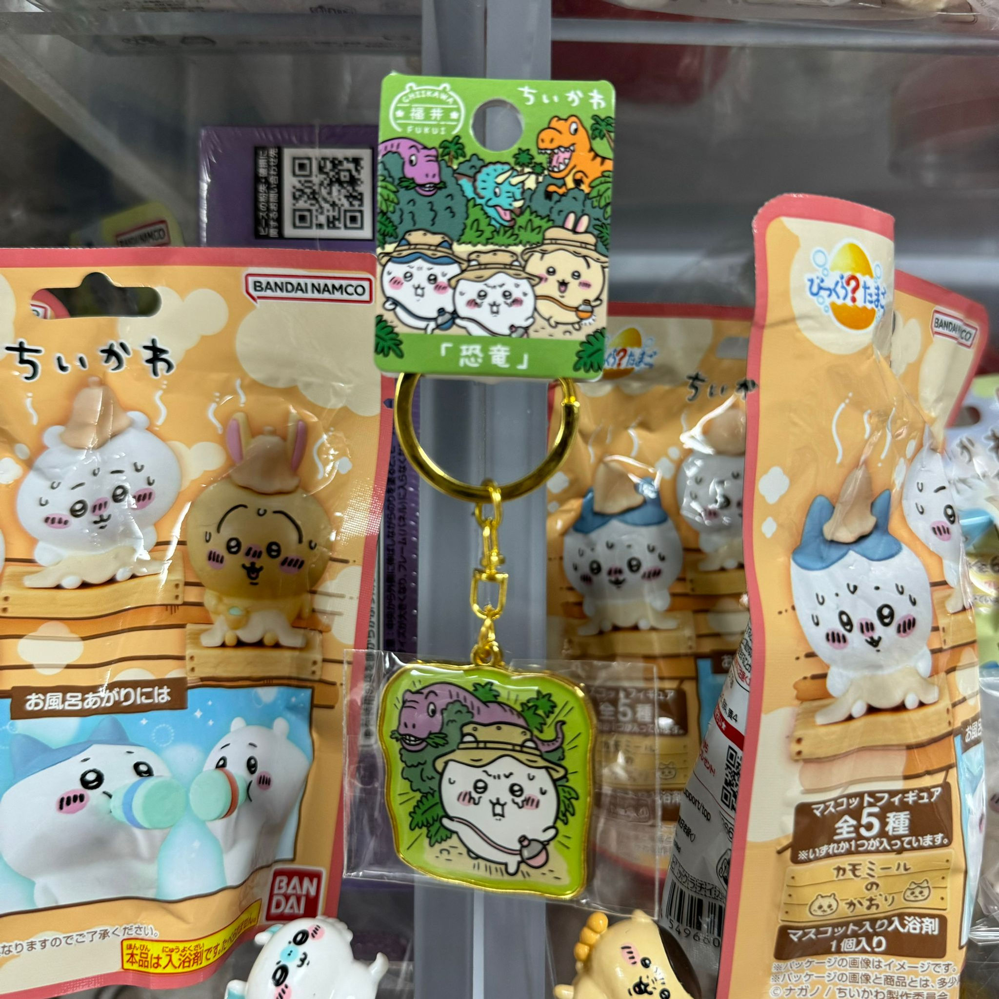 Chiikawa 福井限定 鐵牌 鎖匙扣 - 恐龍 - Chiikawa  小可愛