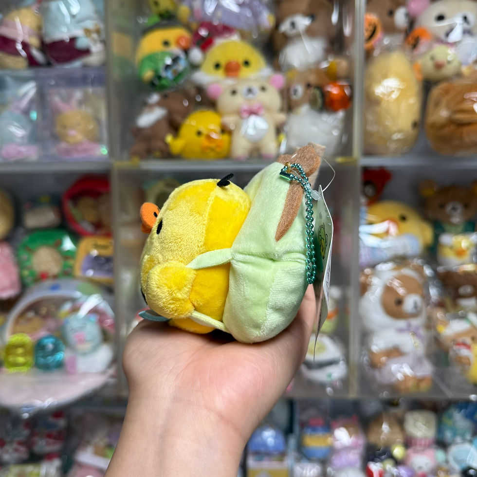 縮圖：Rilakkuma 鬆弛熊 電競系列 公仔掛飾 - 鼻窿雞 冒險者K