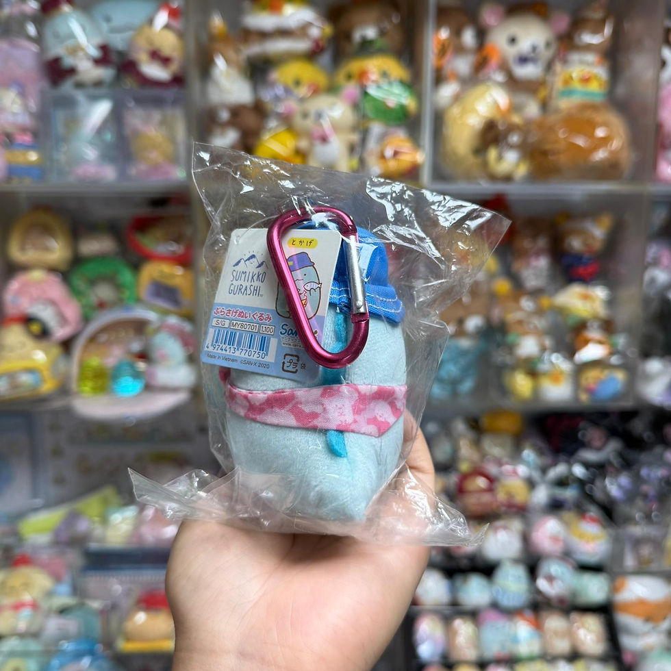 縮圖：Sumikko Gurashi 角落生物 露營系列 公仔掛飾 - 恐龍 (絕版 中古)