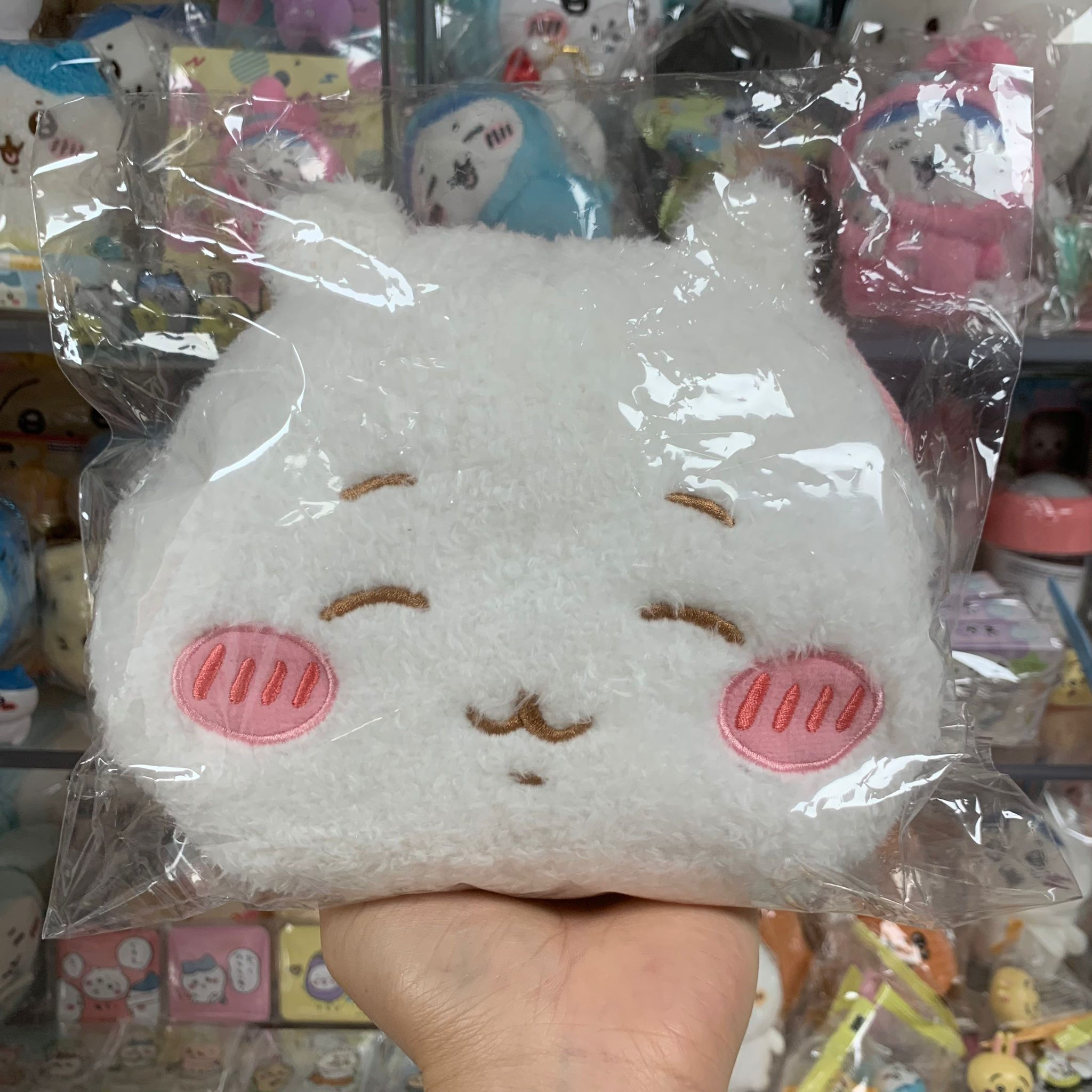 Chiikawa 小可愛 大頭 毛毛袋 / 小廢包 / 斜揹袋 - Chiikawa 小可愛