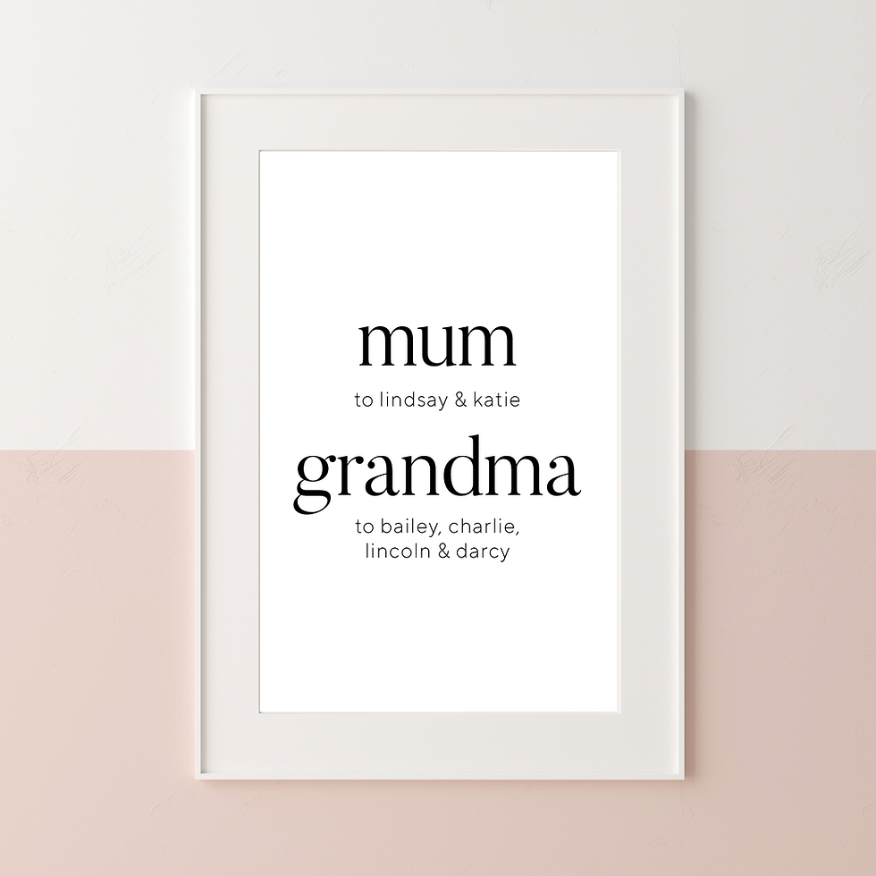 Thumbnail: mum/grandma 5x7in Printable File