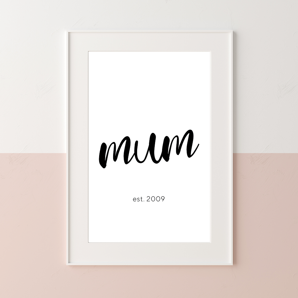 Thumbnail: 'mum est.' 5x7in Printable File