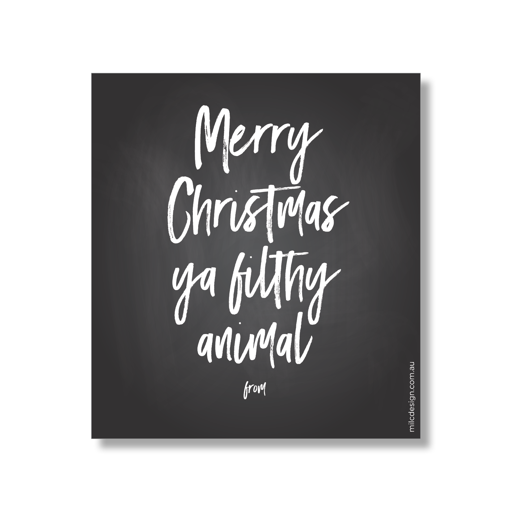 WINE LABEL'ya filthy animal'