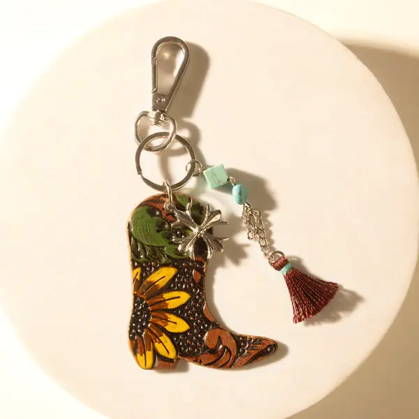 Hand Tooled Key Chain