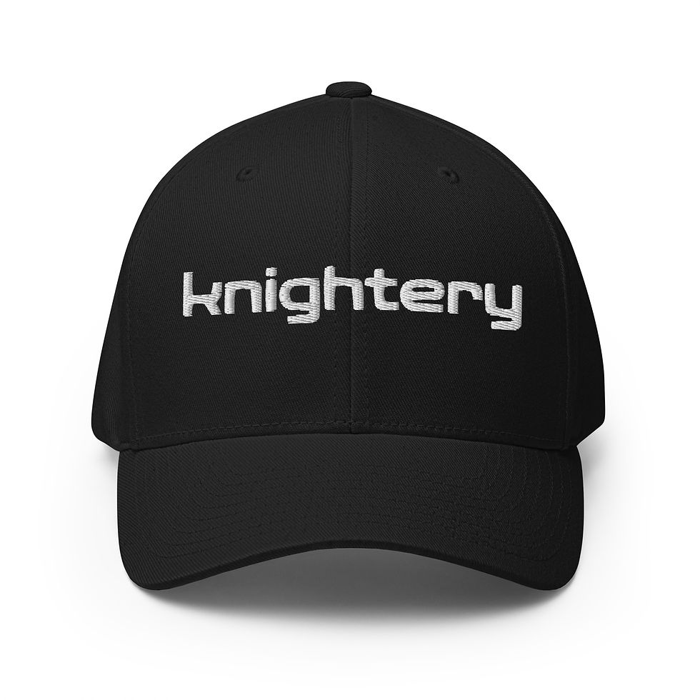 Thumbnail: White on Dark Structured Twill Cap 