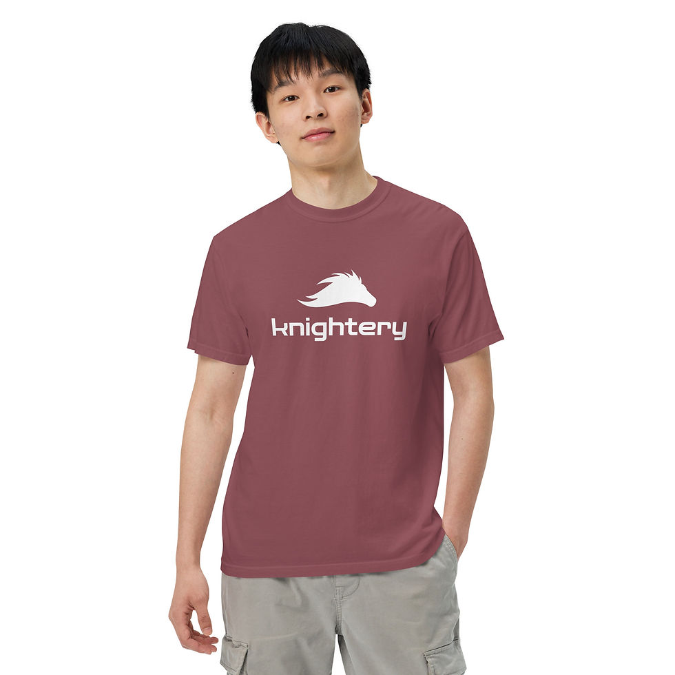 Thumbnail: White Logo on Dark Men’s T-Shirt