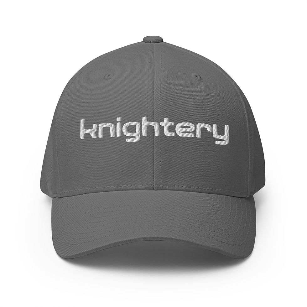 Thumbnail: White on Dark Structured Twill Cap 