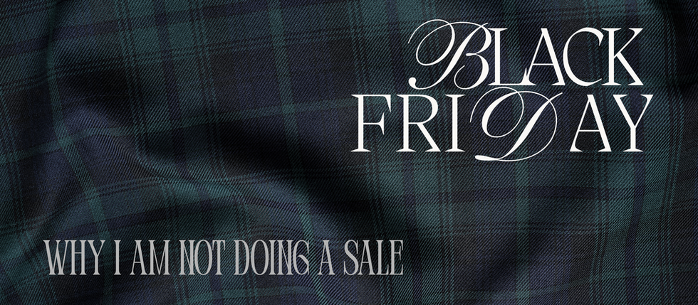 Why I am not doing a Black Friday Sale