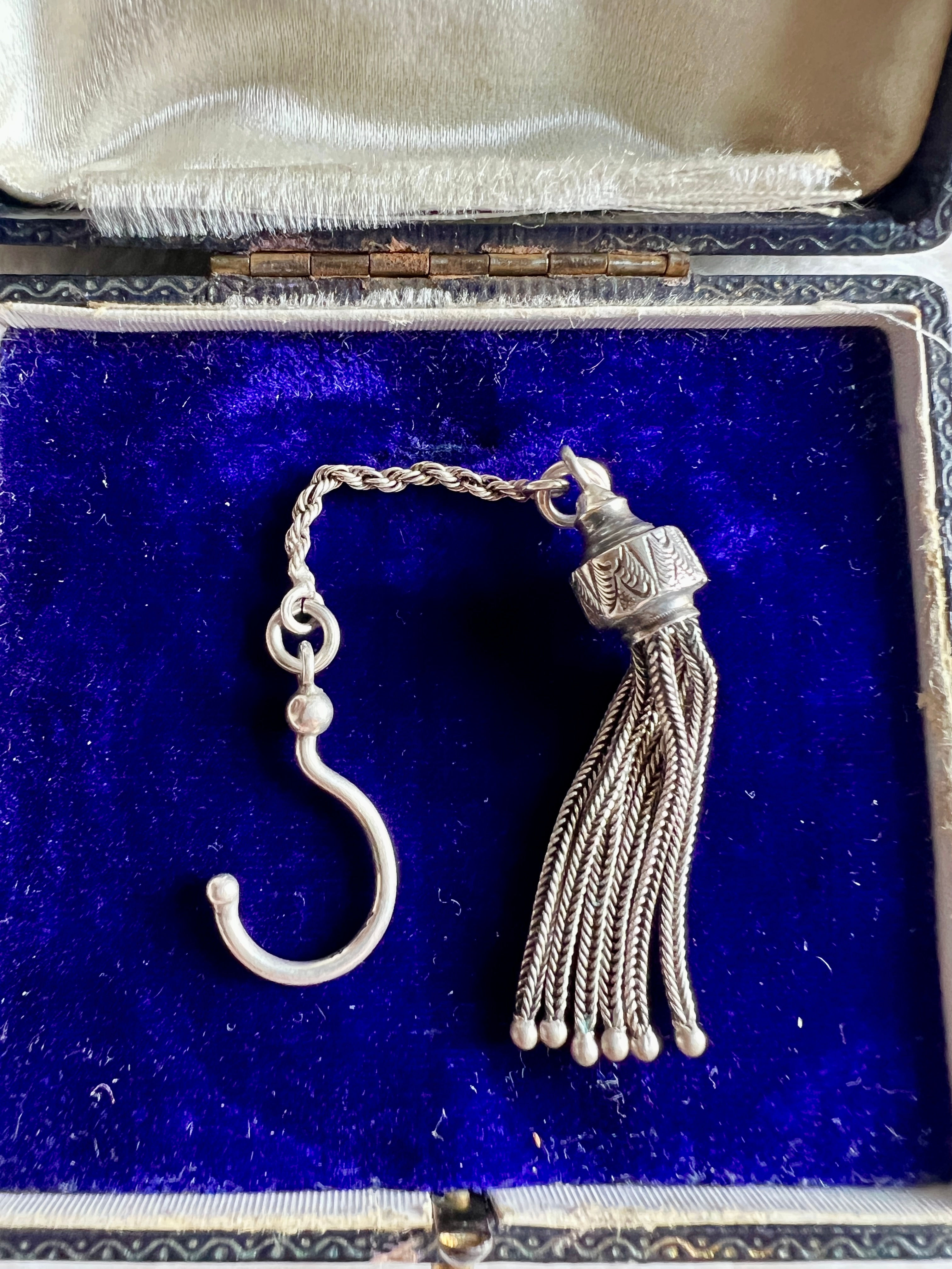 Victorian Silver Tassle Pendant with Hook
