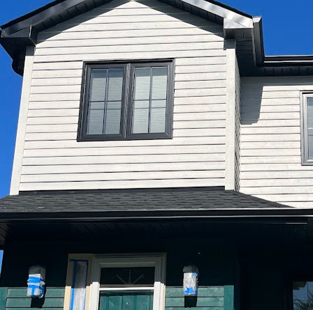 Exterior siding and trim painting