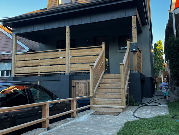 Porch construction and repair work completed at a GTA home