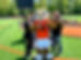 Princeton University mascot participating in campus challenge course event