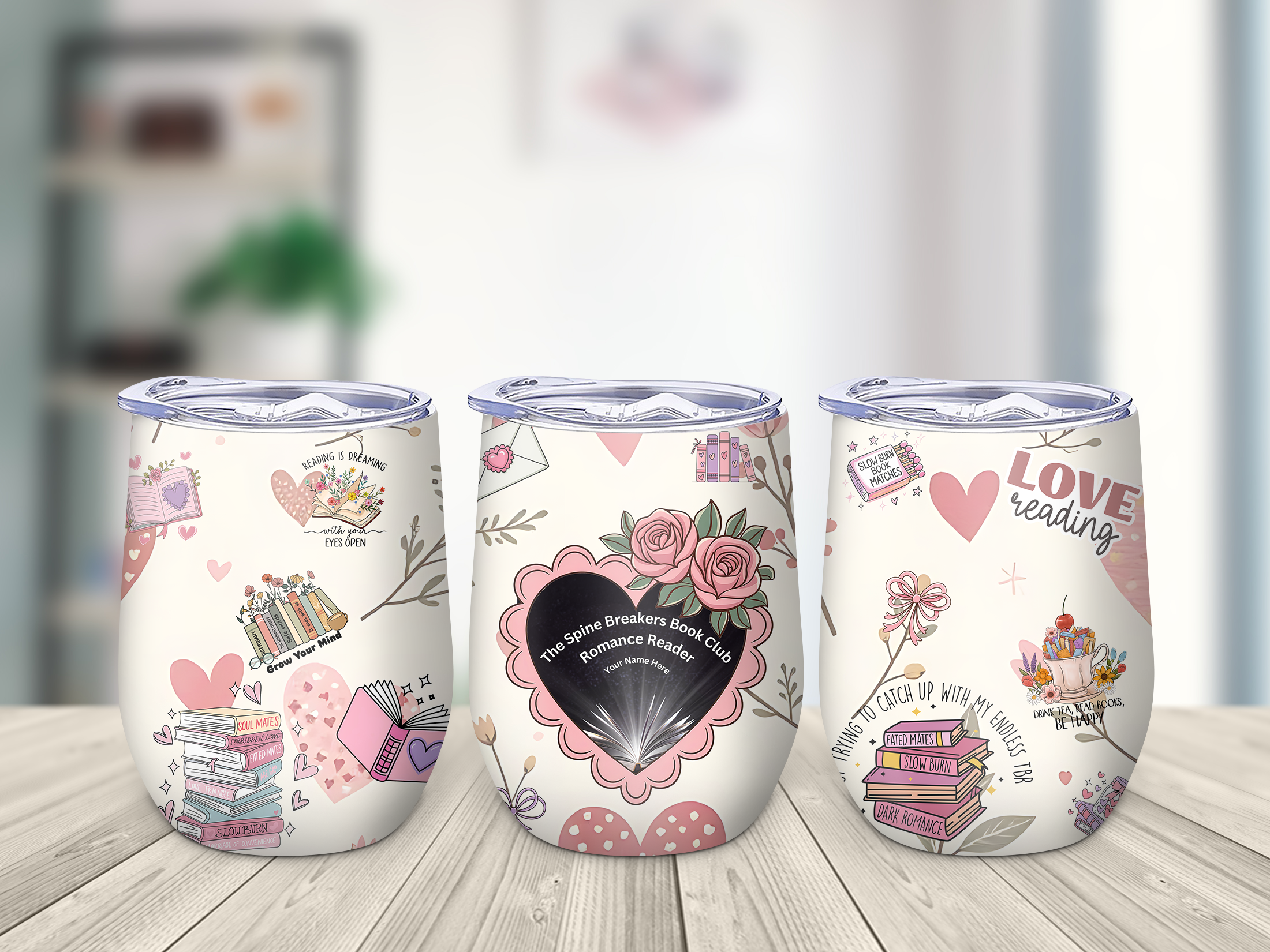 Bookish Wine Tumbler