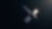Close-up view of SpaceX satellite in orbit against dark sky