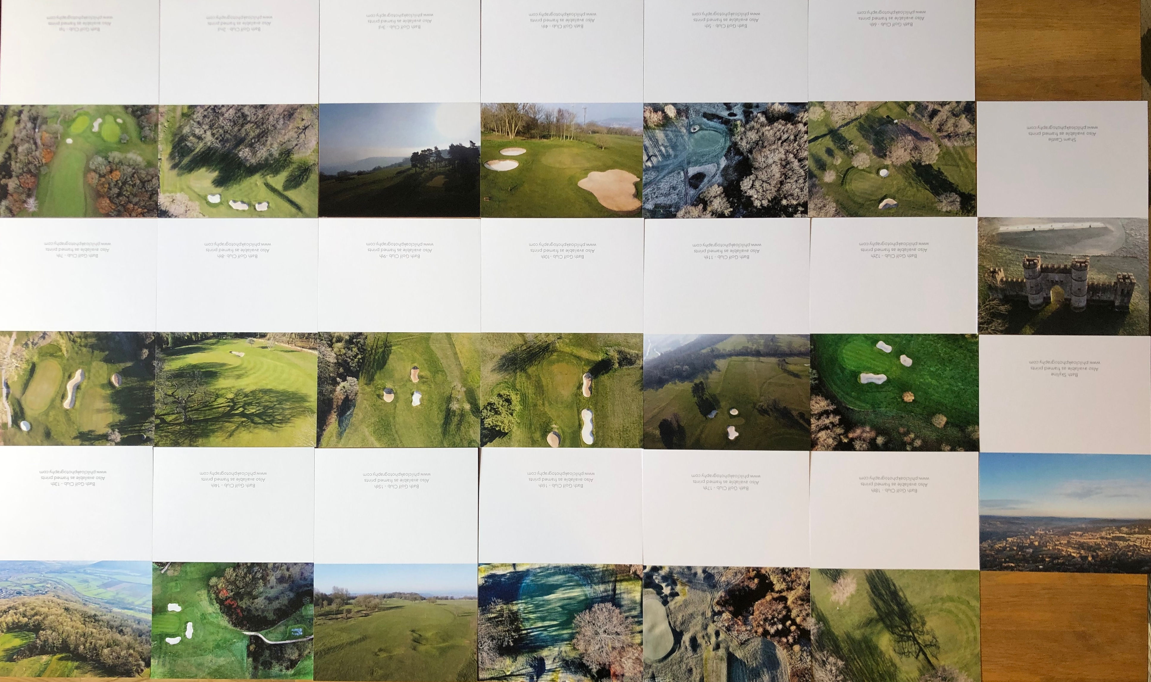 Gift Box of 20 Bath Golf Club Cards & Envelopes