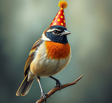 bird with a party hat on.jpg