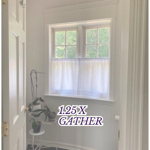 Thumbnail: Discounted 100% Linen Cafe Curtains - Samples & Seconds Ready to Ship