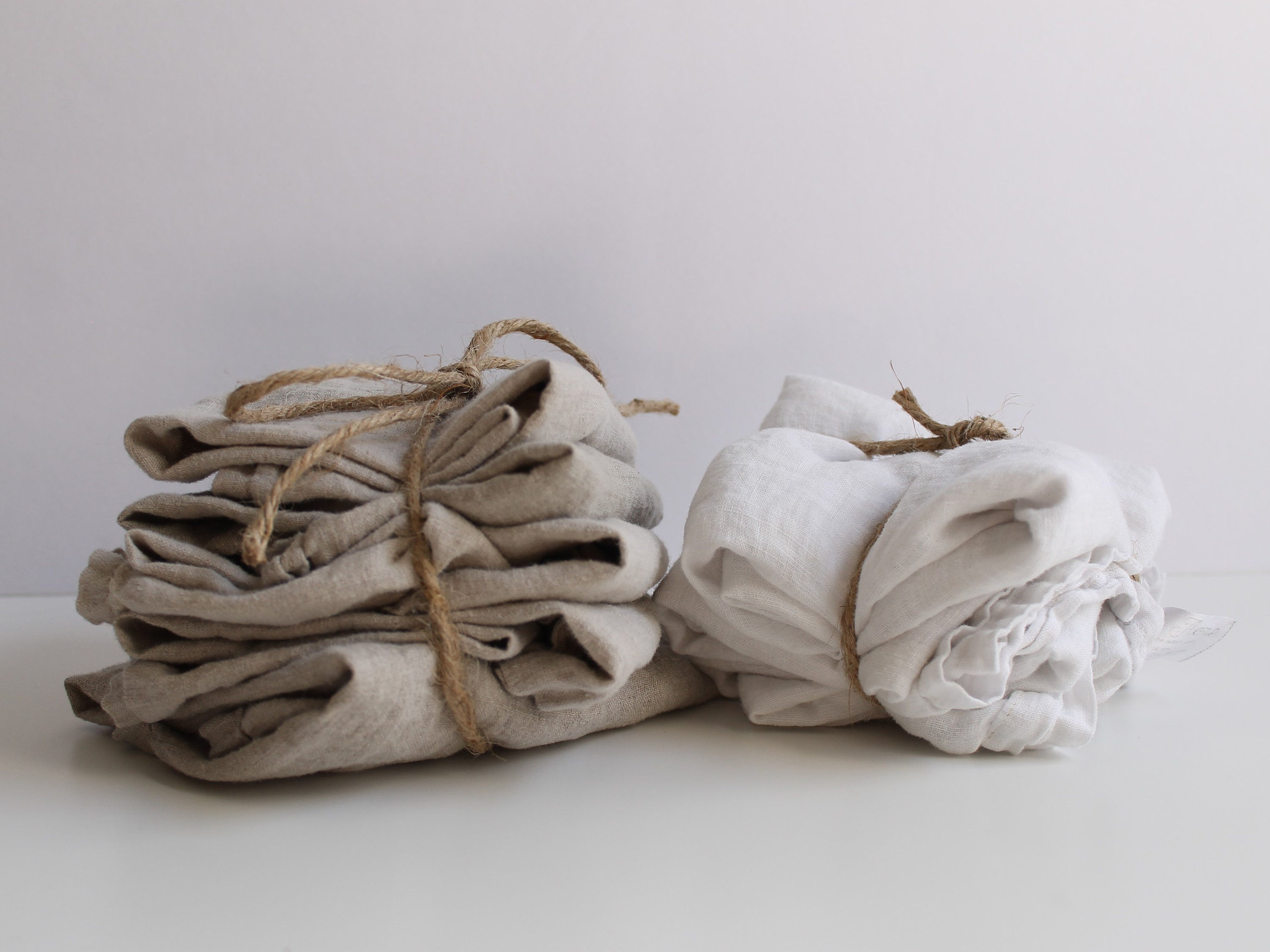 Linen Fabric Scraps Bundle – Half Pound of Pure Linen Remnants