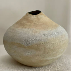 LARGE WHITE LAVA VESSEL